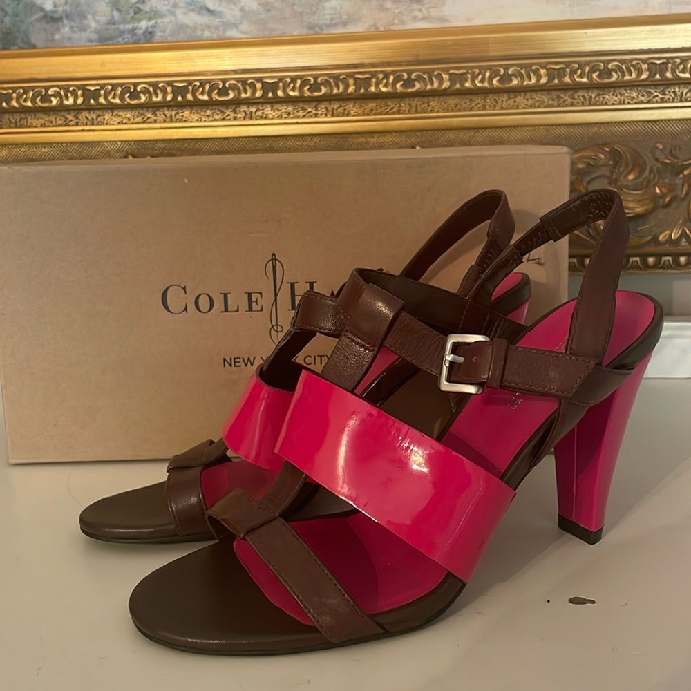 Vintage brown and pink sandals